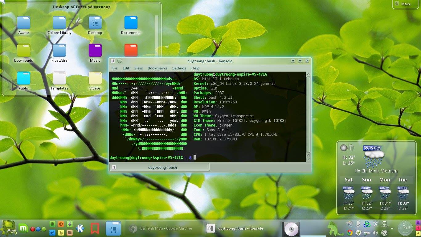 Cách hiển thị phần trăm pin như hình nền trên Linux - QuanTriMang.com